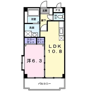 シャトー上原 2006【1階】の間取り