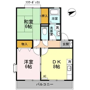 アヴァンティコート【2階】の間取り