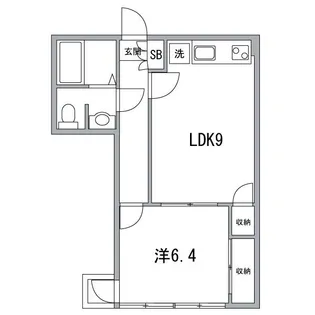 パレスガル【5階】の間取り