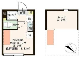 ハーモニーテラス宮本町IV【2階】の間取り