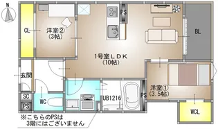 REGALEST 青江VI【3階】の間取り