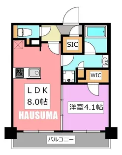 プレミスト板橋【5階】の間取り