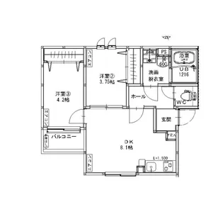 ルーチェ吉尾【3階】の間取り
