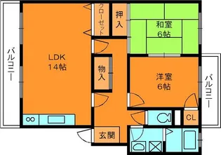 グリーンプラザマサキ【1階】の間取り