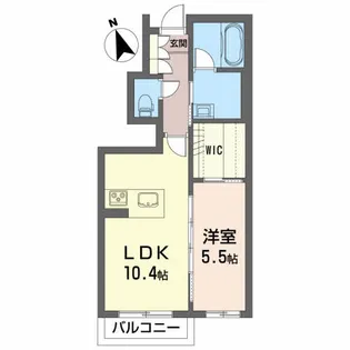 シャーメゾン加賀野【1階】の間取り