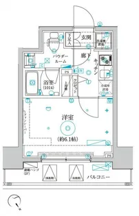 クレイシア品川戸越【5階】の間取り