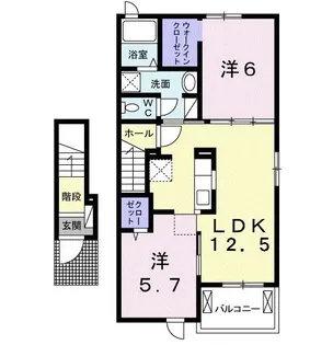 アウローラ雅II【2階】の間取り