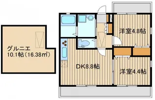 東京都中野区鷺宮4【アパート】の間取り