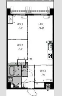 Alivis野田阪神【2階】の間取り