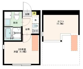 (仮称)北小岩六丁目8 Designer Apartment【2階】の間取り