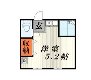 ローズハウス【1階】の間取り