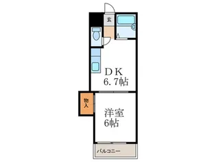 PAPAS永楽【1階】の間取り