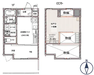 リキューザ井荻【1階】の間取り