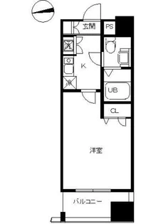 スカイコート蔵前【4階】の間取り