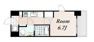 レジュールアッシュ梅田NEX【8階】の間取り
