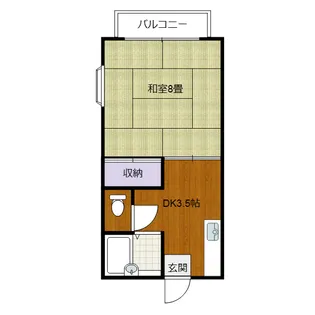グリーンヒル【2階】の間取り