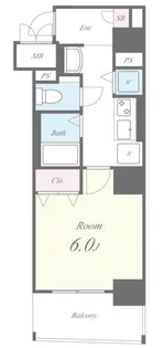 コンフォール門前仲町【2階】の間取り
