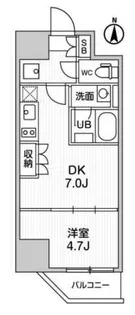 ALTERNA亀戸III【8階】の間取り