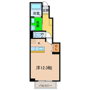 エスポワールA【1階】の間取り