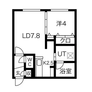 angelot Hachiken(アンジュロ ハチケン)【3階】の間取り