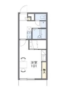 T.コーポ深川【1階】の間取り