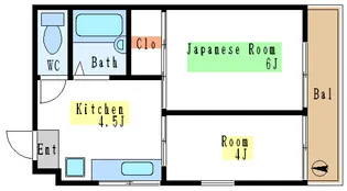 ダイヤマンション【3階】の間取り