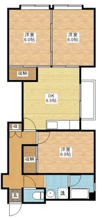 梶田ビル【3階】の間取り