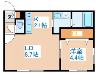 Ocean【3階】の間取り