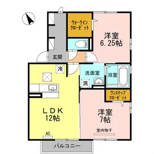 パルク セゾンII棟【1階】の間取り