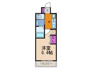 エステムコート神戸ハーバーランド前VIIレーベル【12階】の間取り