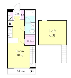 ブラウンヒルA【2階】の間取り