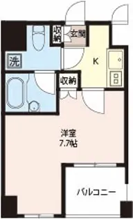 エスティメゾン浅草駒形【9階】の間取り