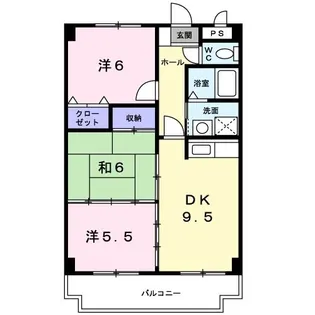 シーサイドひまわり【2階】の間取り