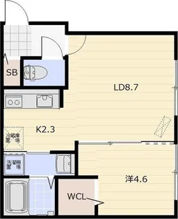Belle Maison grace(ベルメゾングラース)【3階】の間取り