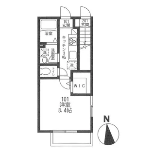 フィカーサ・K【1階】の間取り