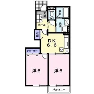 ヴィオラ レジデンスA【1階】の間取り