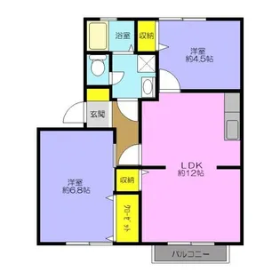 ル・グランドゥ【1階】の間取り