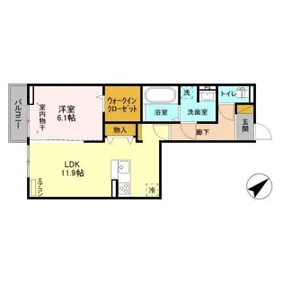 フェリーチェおおたかの森II【3階】の間取り