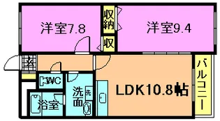 アーバンライフA【1階】の間取り