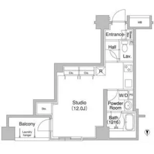 コンフォリア銀座EAST【2階】の間取り