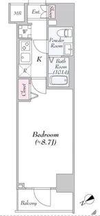 Log永代橋【8階】の間取り