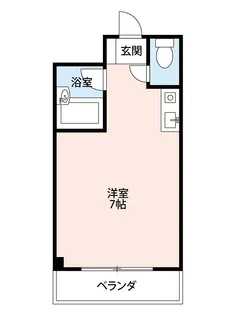 サンライズ枚方【4階】の間取り