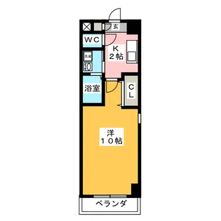 中洲サン・アルティア【3階】の間取り