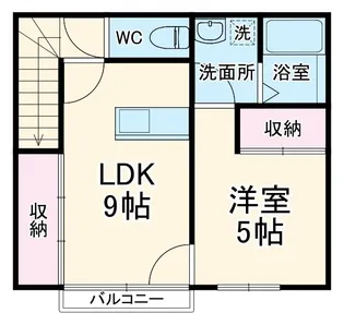 sora境町【2階】の間取り