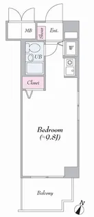 メイツ伊勢佐木長者町【1階】の間取り