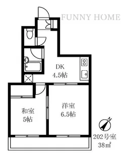 ドルミKAWASAKI【2階】の間取り