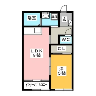 ジオパーク大野【2階】の間取り