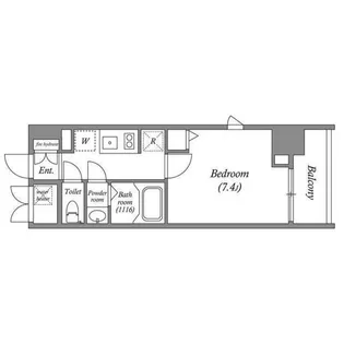 CORVAL東新宿【13階】の間取り