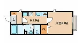 サウスコート【2階】の間取り