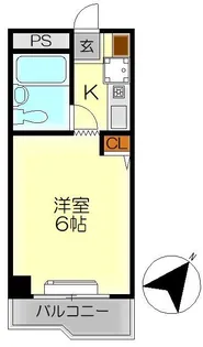 メゾン勝浦【5階】の間取り